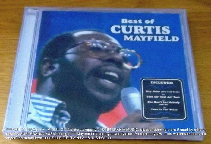 CURTIS MAYFIELD Best of Curtis Mayfield SOUTH AFRICA Cat# RTBCD2165