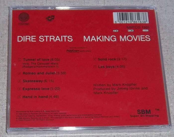 DIRE STRAITS Making Movies [remastered] SOUTH AFRICA Cat# MMTCD 1965 *SEALED*