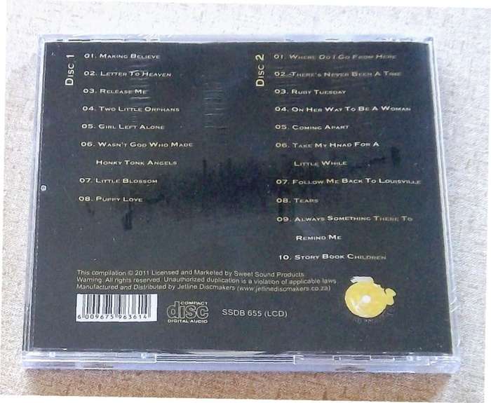 DOLLY PARTON DON WILLIAMS Ultimate Collection BLACK SOUTH AFRICA Cat#SSDB 655
