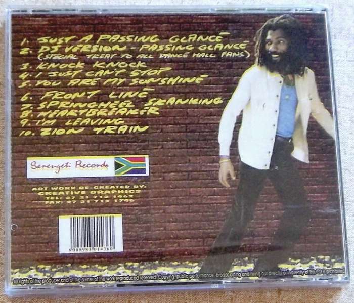 DON CARLOS Just A Passing Glance SOUTH AFRICA Cat# CDMWS017