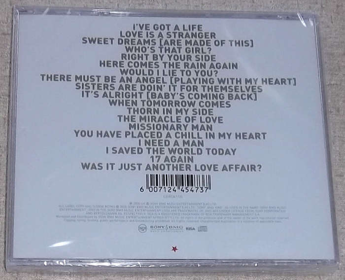 EURYTHMICS Ultimate Collection SOUTH AFRICA Cat# CDRCA7135