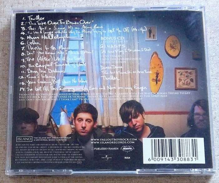 FALL OUT BOY Infinity on High 2CD Deluxe Ltd Edition SOUTH AFRICA Cat# DARCDV010