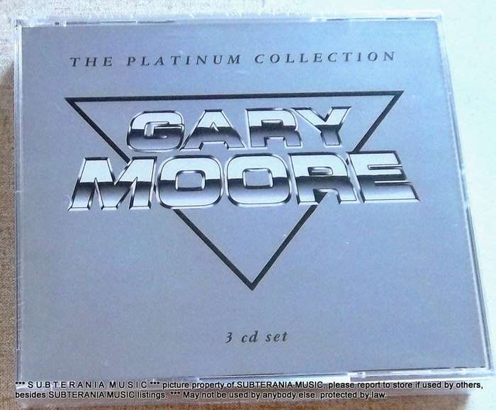 GARY MOORE The Platinum Collection 3CD Fatpack SOUTH AFRICA Cat# CDVIRT(SEDL)815