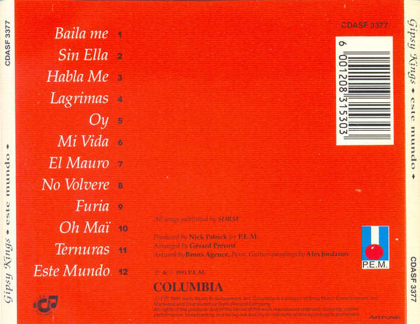 GIPSY KING Este Mundo CD