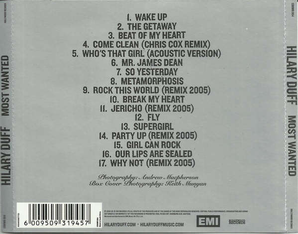 HILARY DUFF Most Wanted CD