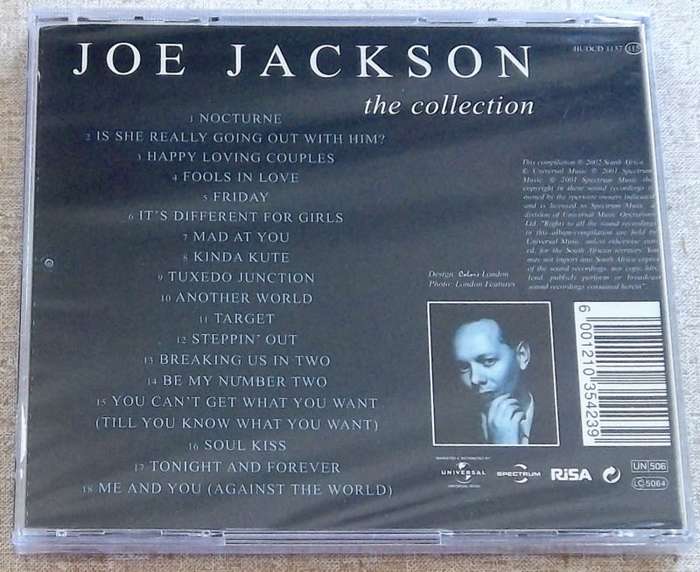 JOE JACKSON The Collection SOUTH AFRICA Cat# BUDCD1137