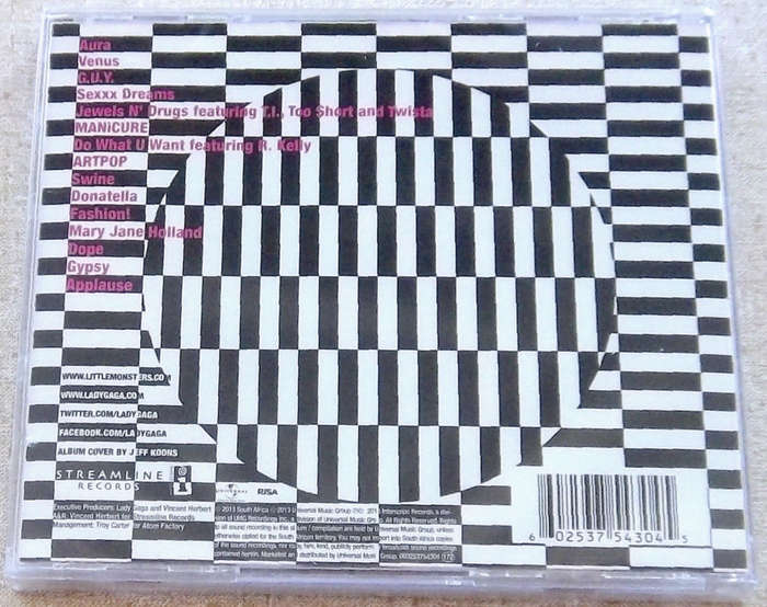 LADY GAGA Artpop Foil Version CD SOUTH AFRICA Cat# 0602537543045