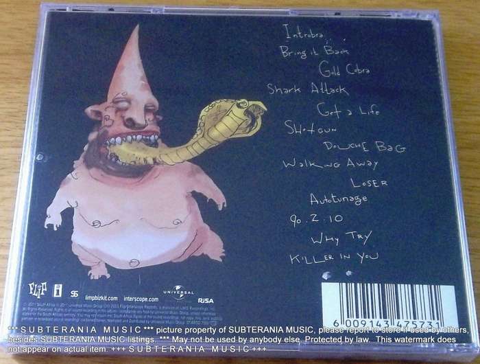 LIMP BIZKIT Gold Cobra SOUTH AFRICA Cat# STARCD 7592