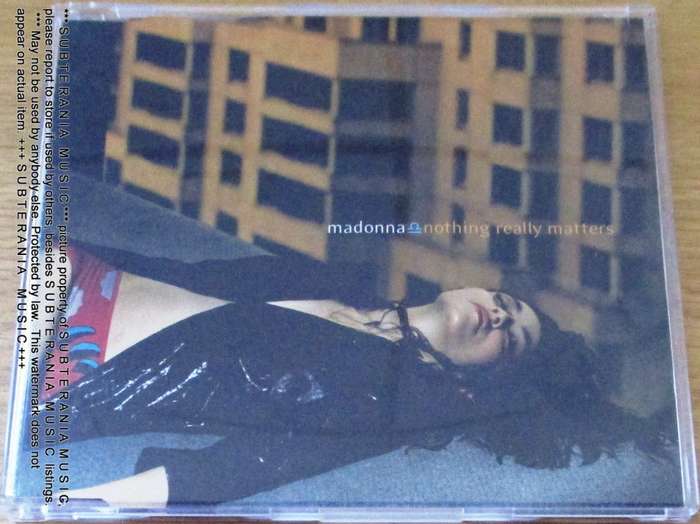 MADONNA Nothing Really Matters CD Maxi Single EUROPE Cat# 9362 44620 2