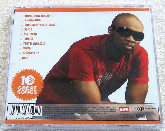 MANDOZA 10 Great Songs SOUTH AFRICA Cat# CDCCP2(GSB)127