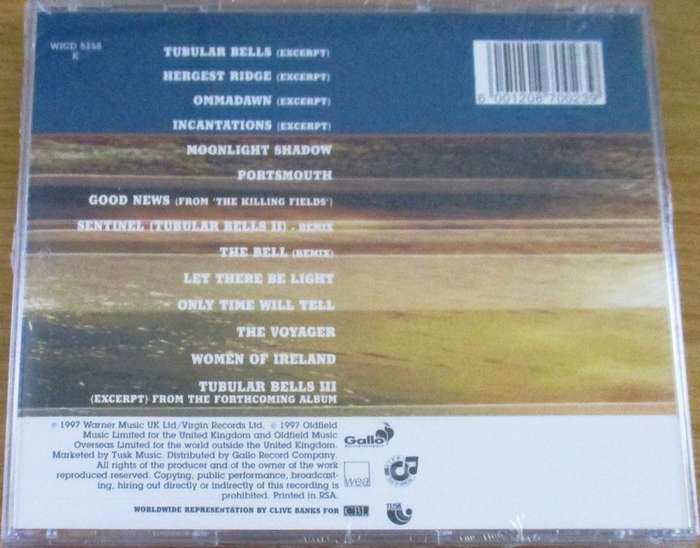 MIKE OLDFIELD XXV: The Essential Mike Oldfield SOUTH AFRICA Cat# WICD 5258 K