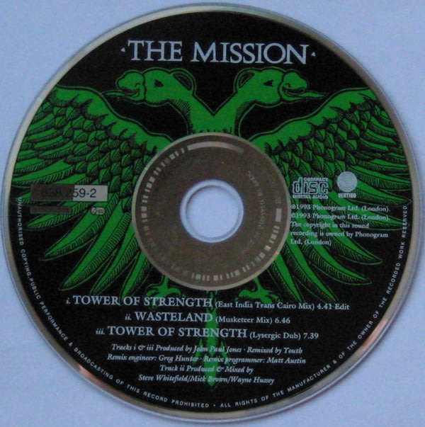 THE MISSION Tower of Strength European 1994 CD Single