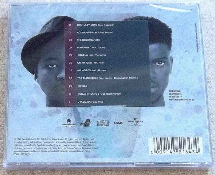 BLACK MOTION Aquarian Drums SOUTH AFRICA Cat# CDRBL 677