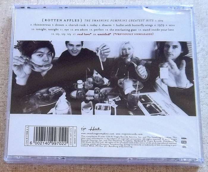 THE SMASHING PUMPKINS Rotten Apples Greatest Hits SOUTH AFRICA 2015 Cat#CDVIR575