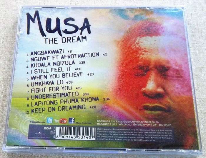 MUSA The Dream SOUTH AFRICA Cat# CDRBL751 IDOLS SA Season 9 Winner