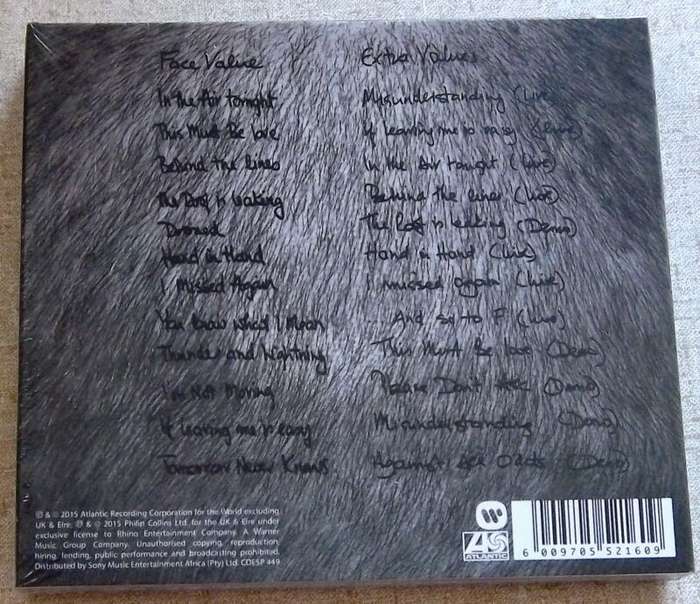 PHIL COLLINS Face Value Deluxe Edition Digipack SOUTH AFRICA Cat# CDESP449