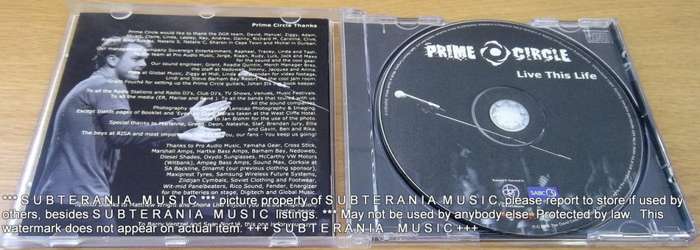 PRIME CIRCLE Live This Life SOUTH AFRICA Cat# DGR1620  [EX]