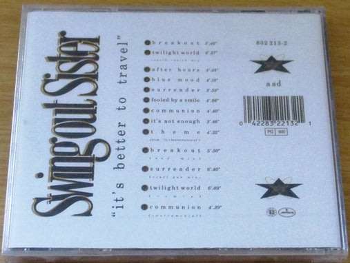 SWING OUT SISTER It`s Better To Travel CD