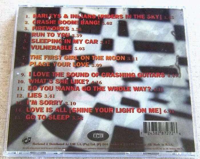 ROXETTE Crash! Boom! Bang! CD SOUTH AFRICA Cat# CDEMCJ(WF) 5733