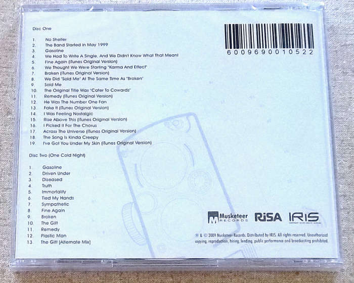 SEETHER Native Noise Collection Vol. 1 2xCD SOUTH AFRICA Cat# CDMUS333
