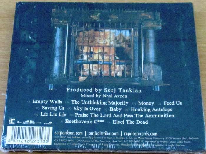 SERJ TANKIAN Elect The Dead SOUTH AFRICA Cat# WBCD2169