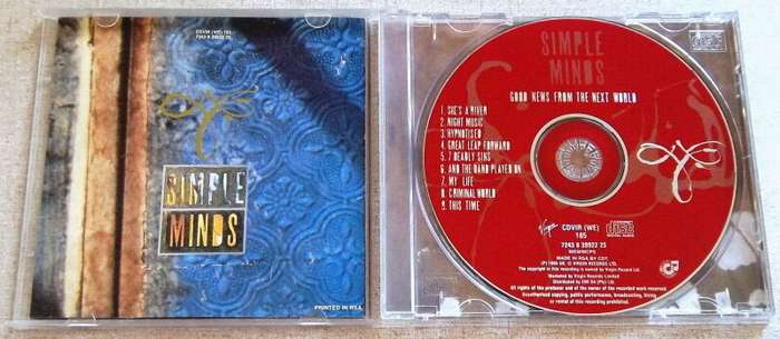 SIMPLE MINDS Good News From The Next World SOUTH AFRICA Cat# CDVIR (WE) 185 [VG+]