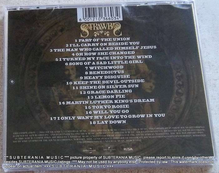 STRAWBS The Collection SOUTH AFRICA Cat# BUDCD1142