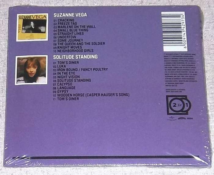 SUZANNE VEGA Suzanne Vega + Solitude Standing SOUTH AFRICA Cat# MMTDCD066