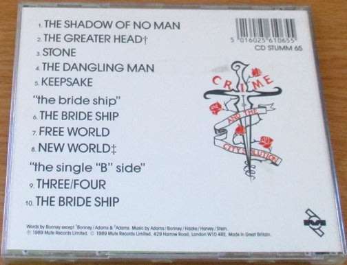 CRIME + THE CITY SOLUTION The Ghost Ship CD  [msr]
