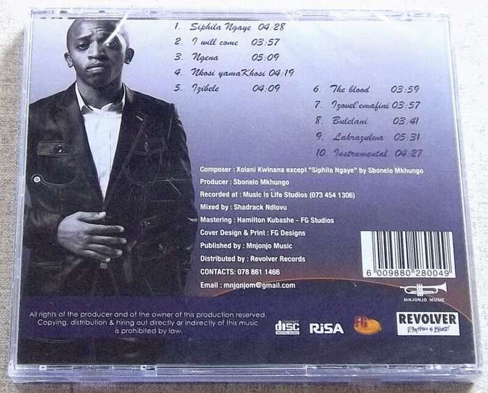 TXOLISA KWINANA Siphila Ngaye SOUTH AFRICA Cat# CD MNJ 002 Africal Gospel