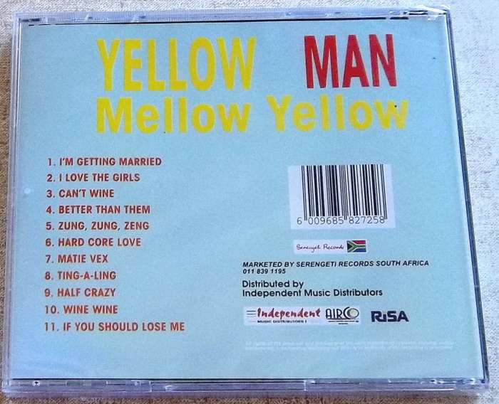 YELLOWMAN Mello Yellow SOUTH AFRICA Cat# CDSER 4125