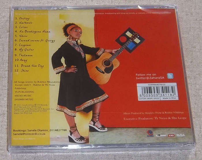 ZAHARA Loliwe Cat# CDTSR 0022