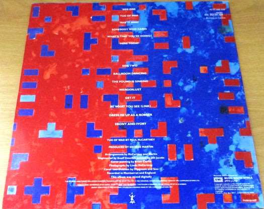 PAUL McCARTNEY Tug of War VINYL LP Record