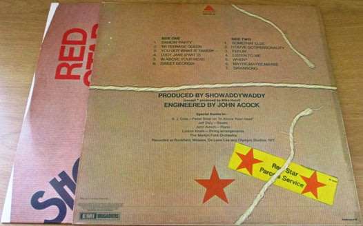 SHOWADDYWADDY Red Star VINYL LP Record