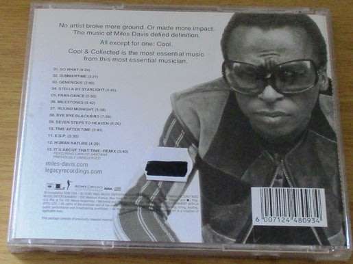 MILES DAVIS Cool & Collected CD  [Shelf G x 25]