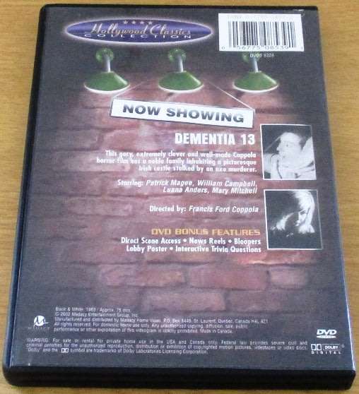 CULT FILM: Dementia 13 DVD