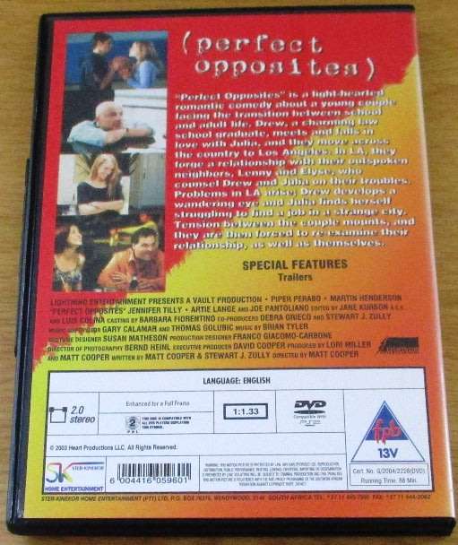 CULT FILM: Perfect Opposites DVD
