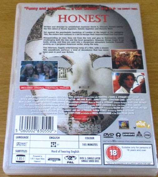 CULT FILM: Honest DVD [DVD BOX 5] Nicole and Natalie Appleton