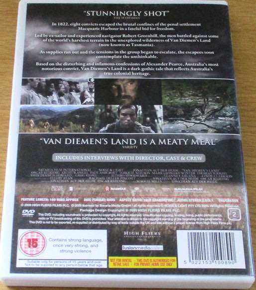 CULT FILM: Van Diemen`s Land DVD [DVD BOX 9]