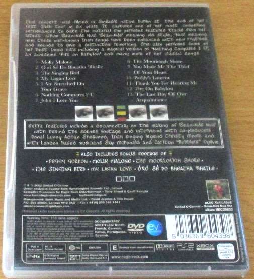 SINEAD O CONNOR Good Night, Thank You You`ve Been a Lovely Audience DVD