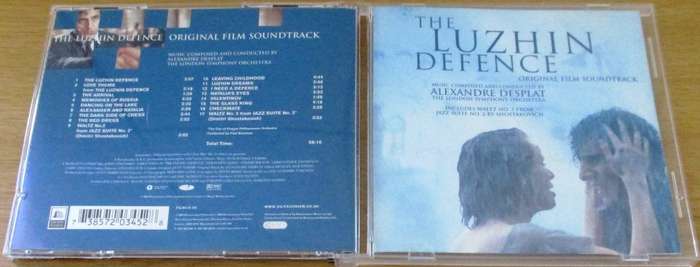 SOUNDTRACK: THE LUZHIN DEFENCE O.S.T. CD [Shelf V Box 5]
