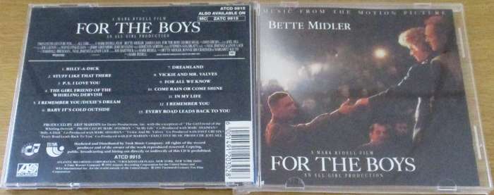 SOUNDTRACK: FOR THE BOYS O.S.T. CD [Shelf V Box 6]