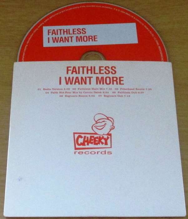 FAITHLESS I Want More CD [cardsleeve box]