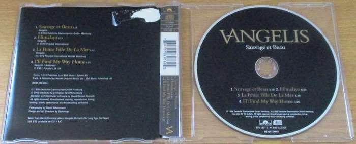 VANGELIS Sauvage et Beau CD Single  [S/R]