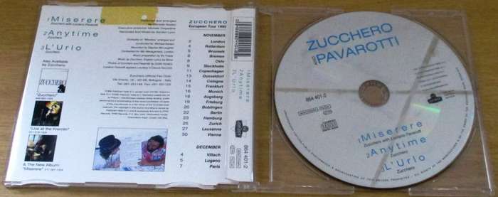 ZUCCHERO + PAVAROTTI Miserere CD Single  [S/R]