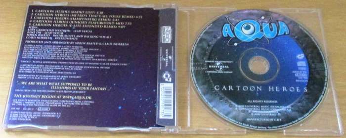 AQUA Cartoon Heroes CD Single  [S/R]