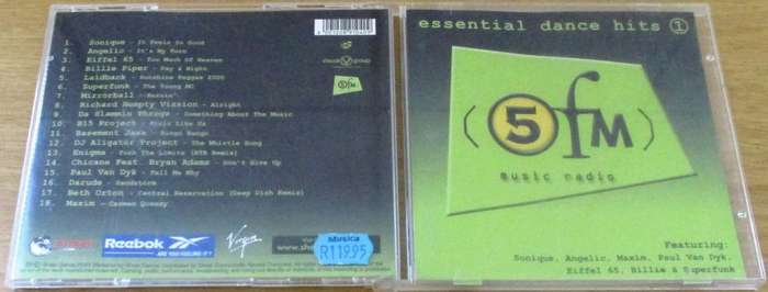 Various 5FM ESSENTIAL DANCE HITS 1 CD  [Shelf G Box 3]