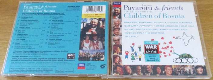 PAVAROTTI AND FRIENDS Children of Bosnia CD [Shelf G Box 23]