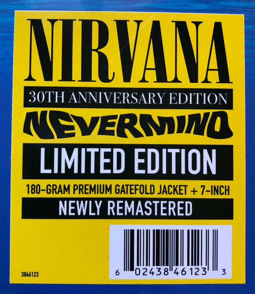 NIRVANA Nevermind [30th Anniversary re-issue] includes 7"  single LP VINYL LP RECORD