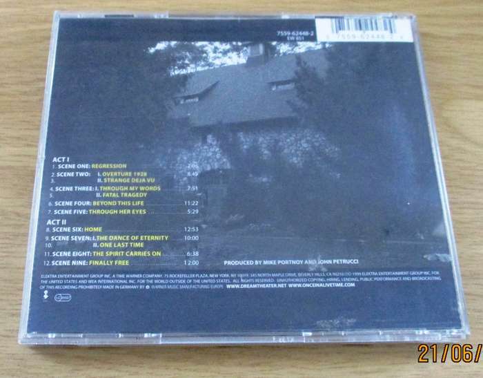DREAM THEATER Metropolis Pt.2 Scenes from a Memory CD